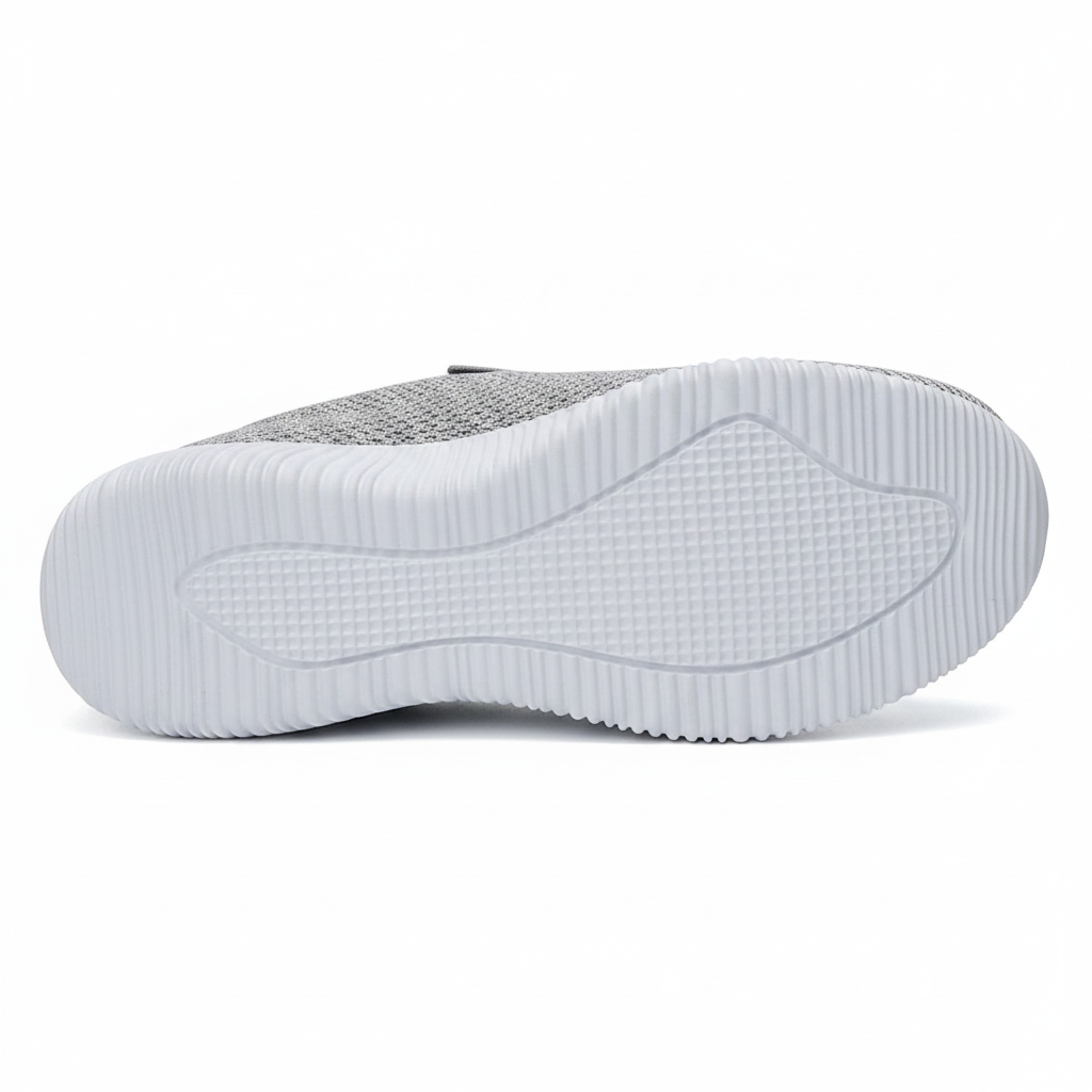 Chaussures femme slip-on CasualCare II Gris – semelle EVA blanche antidérapante