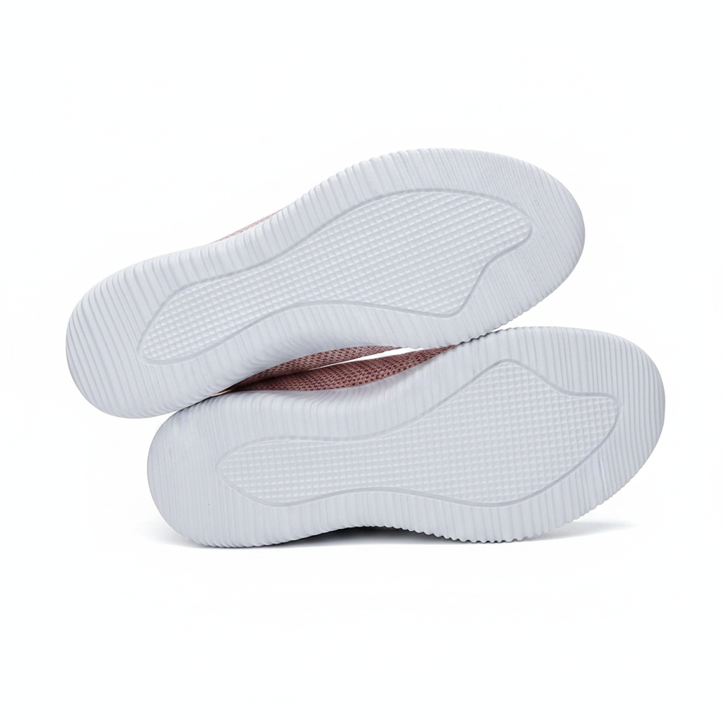 Chaussures femme slip-on CasualCare II Rose – semelle EVA blanche antidérapante