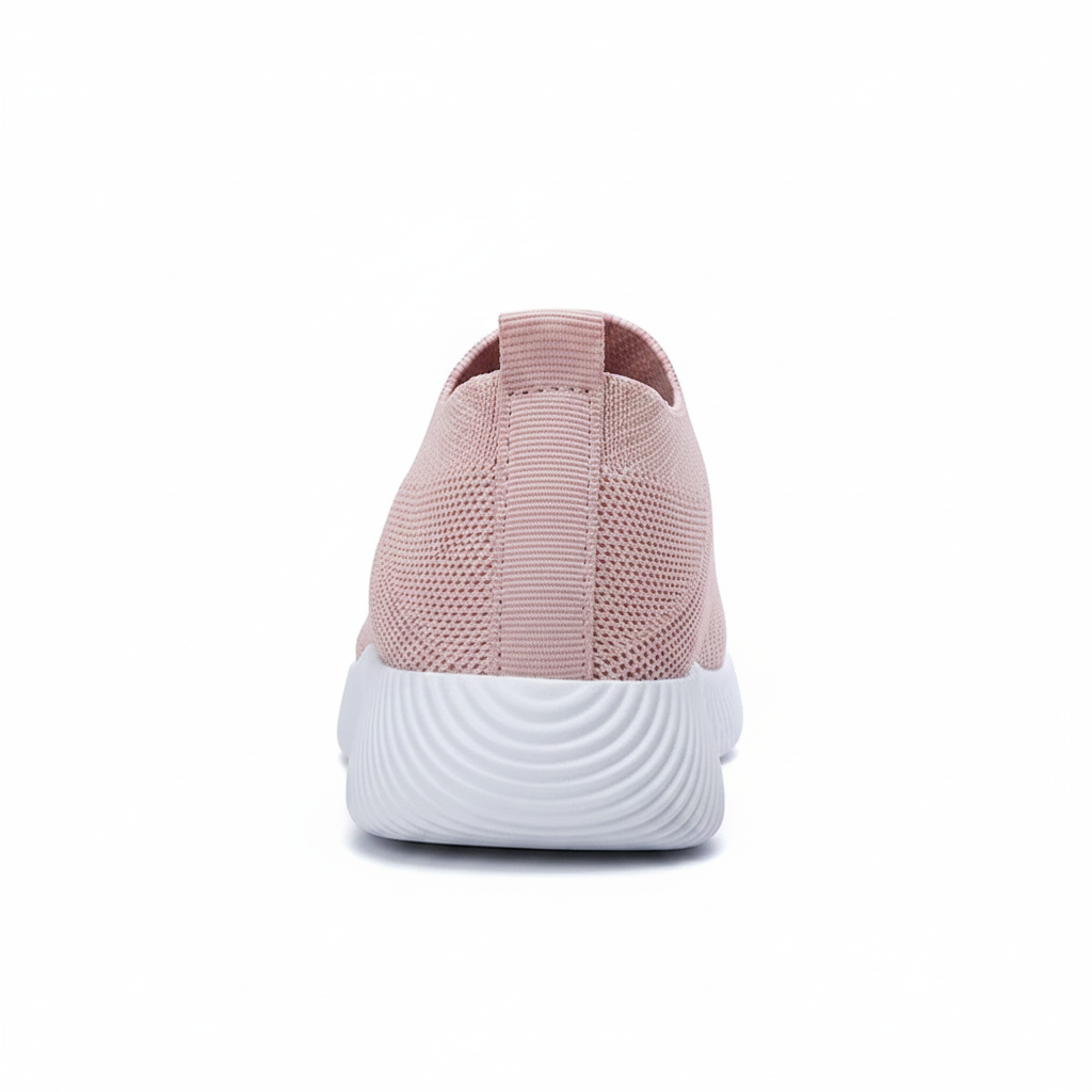 Chaussures femme slip-on CasualCare II Rose – vue arrière talon et pull tab