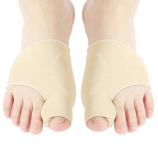 Correcteur hallux valgus beige – manchon avec insert gel et séparateur d'orteil – Ledoscare