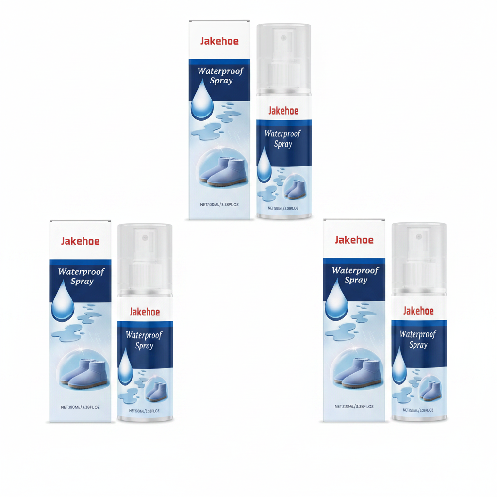 Spray imperméabilisant chaussures Jakehoe 100ml – lot de 3 flacons – protection waterproof longue durée – Ledoscare