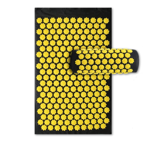 Tapis de fleurs d'acupression FlowRest jaune