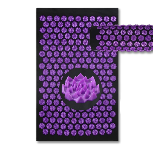 Tapis de fleurs d'acupression FlowRest violet